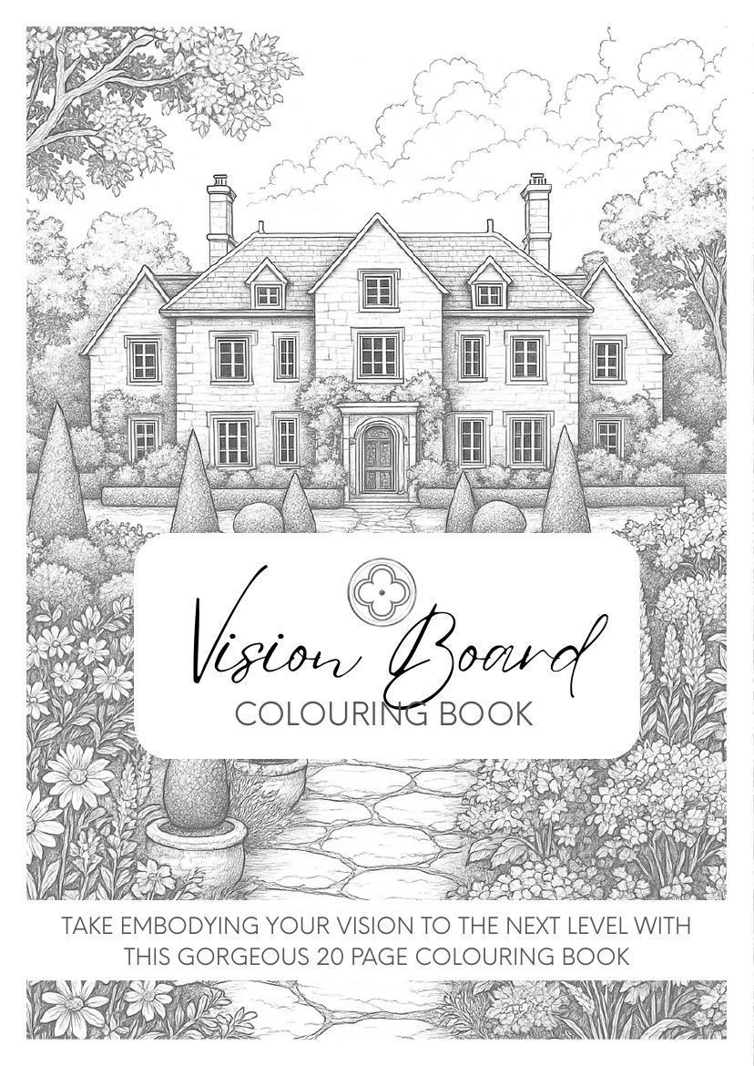 Cover of Vision Board Colouring Book